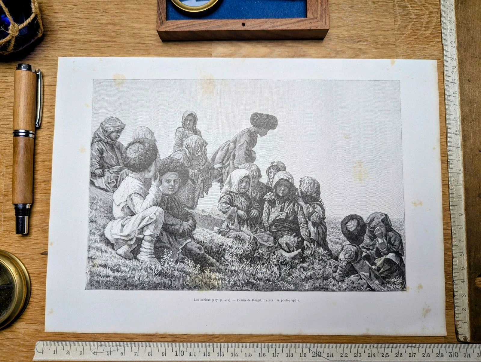 Les curieux, enfants Arméniens. Illustration imprimée en 1891.